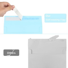 50 Packs Blue 5×7 Envelopes, Envelopes 5×7, A7 (5.25×7.25in),