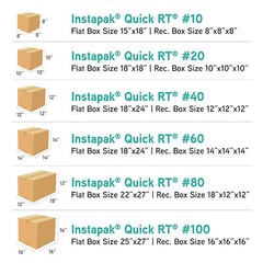 Sealed Air Instapak Quick RT, #10 Bag for 8″x8″x8″ Box (Pack of 36)