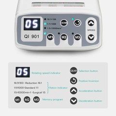 Dental LED Brushless fit 1:1/1:5/16:1 Electric Micro Motor Internal E-type 4HOLE