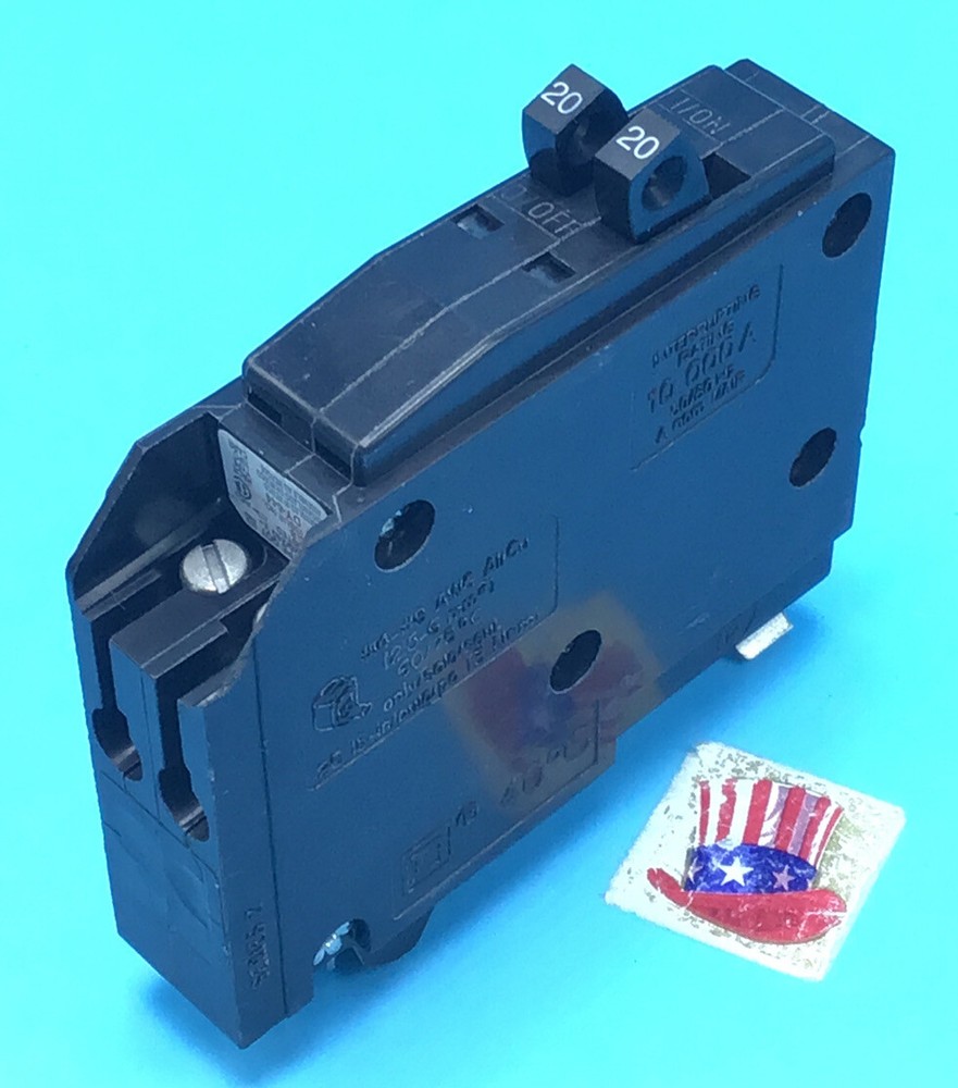 New Circuit Breaker Square D QO2020 20 Amp 1 Pole Tandem Twin No Hook @