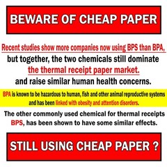 3 1/8 X 230 THERMAL PAPER 50 ROLLS HIGHQUALITY PRINTING FOR STAR TSP100 BPA FREE