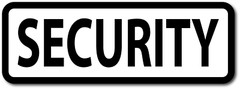 SECURITY 6″X18″ WHITE BLACK MAGNETIC VEHICLE SIGNS TO FIT VAN CAR TRUCK OR SUV