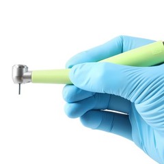 Plastic Dental LED Integrate E-generator High Speed Handpiece 3 Way Spray 4Holes