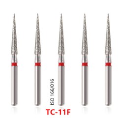 100pcs Dental Diamond Burs for High Speed Handpiece Medium Friction Grip 1.6MM