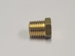 Lot of 10 pcs. 1/4″ Male NPT Brass Hex Head Plug