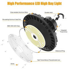 150W/120W/90W Led High Bay Light Industrial Warehouse Shop Lighting 277V AC