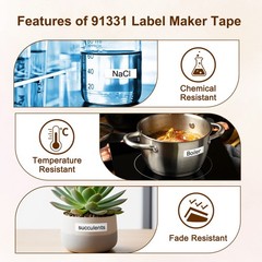 5PK For Dymo 12mm LetraTag Refills White 91331 LetraTag Label Maker LT-100H 100T