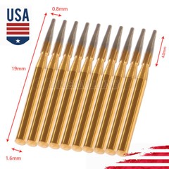 Dental Tungsten Carbide Gold Bur Trimming & Finishing & Polishing Flame FG7901