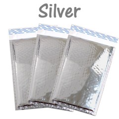 5×9 Reflective Metallic Bubble Mailers, Padded Shipping Mailing Glossy Envelopes