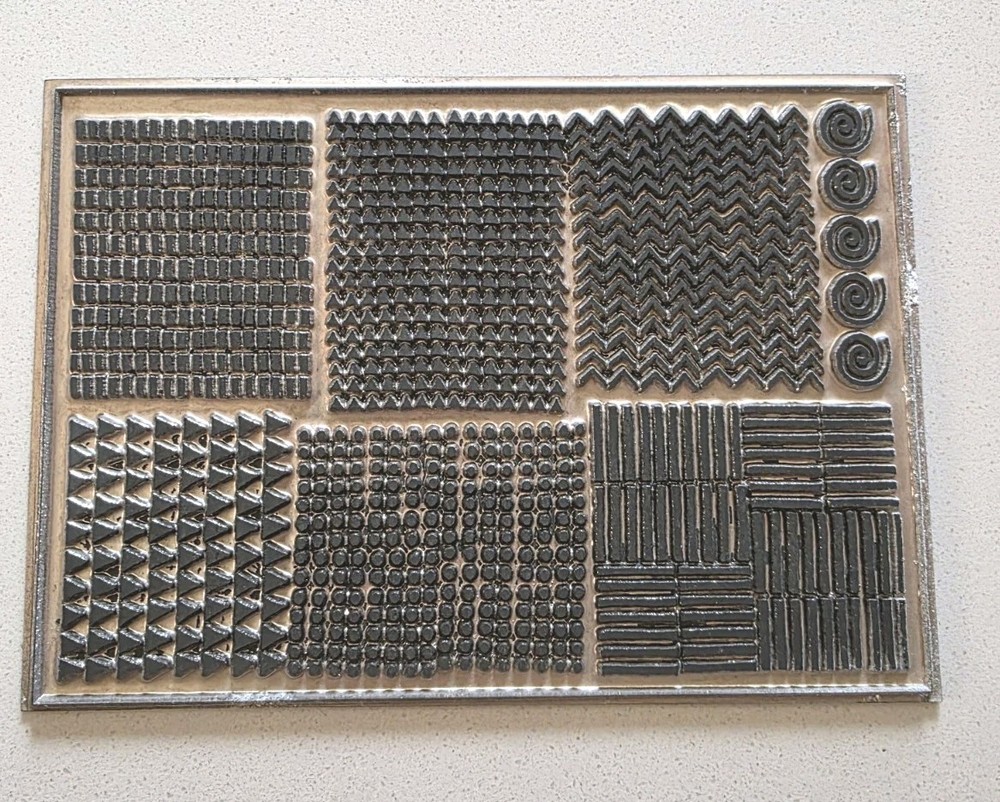 Ethnic Tribal Aluminum Printing Block Vintage Linocut Relief Printing Block