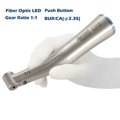 Dental 1:1 LED Light Fiber Optic Contra Angle Handpiece Fit E-type Motor DT us