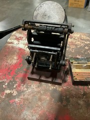 Vintage Antique Small 3×5 Letterpress Tabletop Printing Press 4” X 5” X 8”