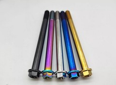 2 Pcs M10 Titanium Hex Flange Bolt Screw 20 25 30 35 40 50 55 60 65 70 75 -110mm