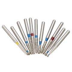 0.99 5Pcs Dental Diamond Burs for High Speed Handpiece FG1.60mm Polishing Burs