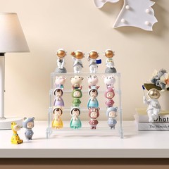 Lifewit 4 Tier Clear Display Risers Stand, Plastic transparent color