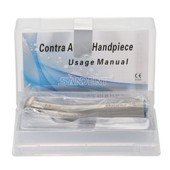 SANDENT Dental 1:1 Fiber Optic LED Contra Angle Handpiece Inner 4 Spray E-type