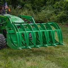 Titan Attachments 60″ HD Root Grapple Rake Attachment Fits John Deere Hook & Pin