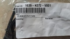 RJ12 Serial COM Cable Fits 1639-K072 1639-K070 for NCR, Aloha & Radiant Systems
