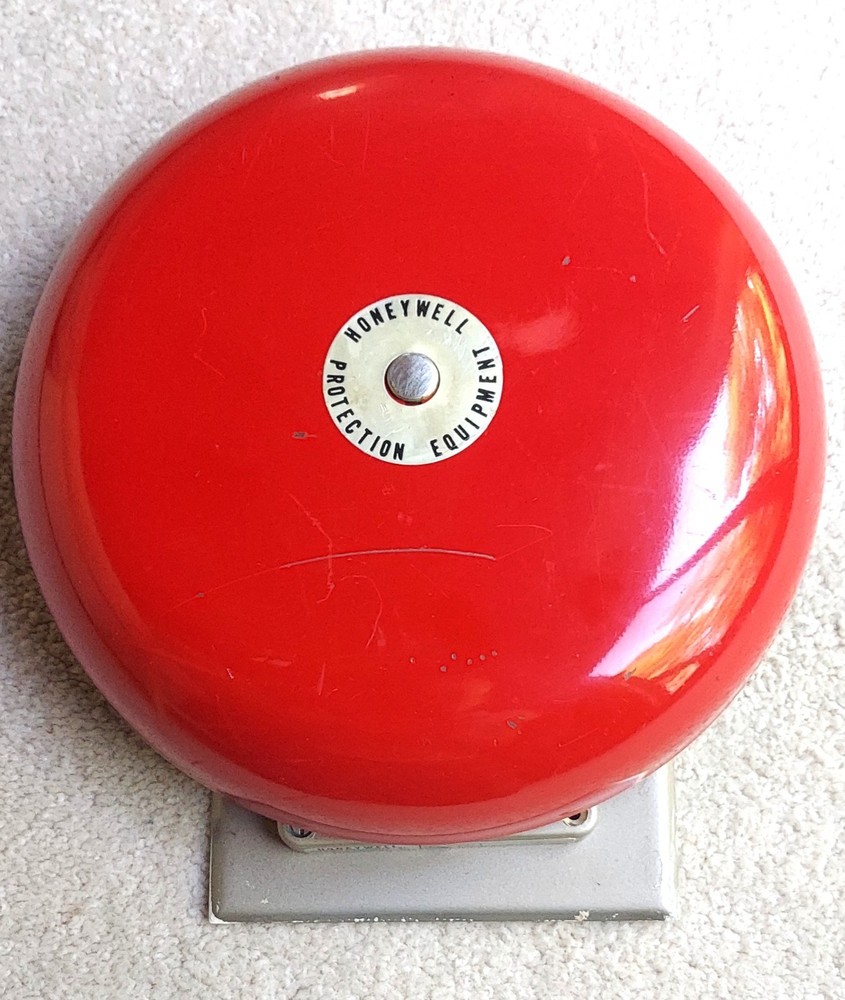 Vintage HONEYWELL 10 inch Vibrating Fire Alarm Bell / Gong