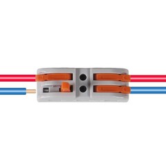 D-FLIFE 50pcs Lever Wire Connectors SPL-2 Conductor Compact