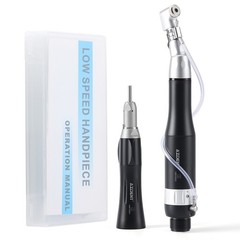 AZDENT Dental Slow Low Speed Handpiece Straight Contra Angle Air Motor Kit 2Hole