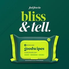 goodwipes Flushable Butt Wipes, Botanical Bliss Scented, 3 Pack, 150 Wipes Total