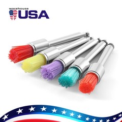 100pcs/Kit Dental Polishing Polisher Prophy Brush Bowl Flat Type Colorful Nylon
