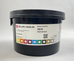 Zeller+Gmelin Offset UV Ink Printing Process Blue 5.5 LB