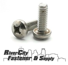 (50) 1/4-20×1/2 Phillips Pan Head Machine Screws 1/4x20x1/2 Stainless 1/4 x 20