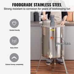 Electric Honey Extractor 4/8Frames Honey Spinner Extractor with Adjustable Stand