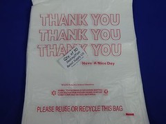 THANK YOU T-Shirt 1/6 Barrel Bags 11.5″ x 6.5″ x 22″ Plastic Retail Shopping