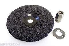 7” Silicon Carbide Abrasive Disc 4 Grinding Epoxy + One 5/8″-11 Adapter– 16 Grit
