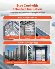 VEVOR Double Reflective Insulation Roll Perforated Radiant Barrier 48in x 250ft