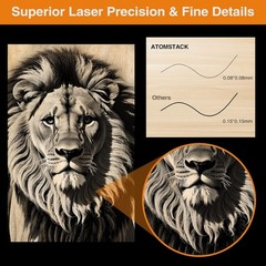 Used Atomstack A5 Pro Laser Engraver 40W DIY CNC Cutter for Wood Metal 410x400mm