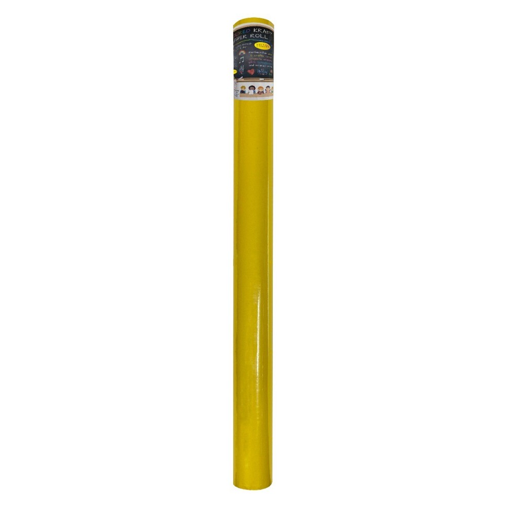 UOFFICE Colored Yellow Kraft Paper Roll, 25.7 x 82′