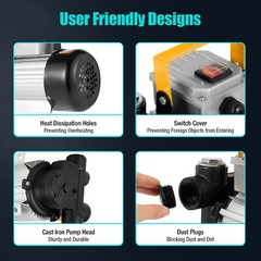 110V Motor Oil Fuel Fluid Extractor Electric Transfer Pump Self Priming