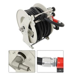 Diesel Hose Reel 3/4″ × 50′ Auto Refueling Nozzle Gun Fuel Hose Reel Retractable