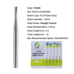 Wave Dental Surgical Burs 25mm Carbide Bur Friction Grip FG Straight Fissure 557
