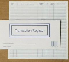 Checkbook Transaction Registers 2023 2024 2025 Calendar Check Book Register