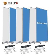 Retractable Banner Stand Trade Show Display Carry Bag ( 6 Pcs 31″ x80″)