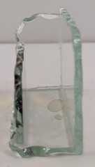 Eagle Bird Wildlife Art Glass Desktop Business Card Holder Joan Baker Retired