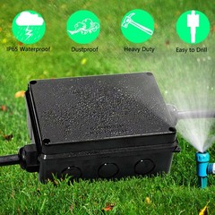 Electrical Box, Outdoor Waterproof Box IP65 7.9″ x 3.9″ x 2.8″, Black