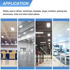 Commercial LED Linear High Bay Light 400W Industrial Warehouse Hanging Fixtures