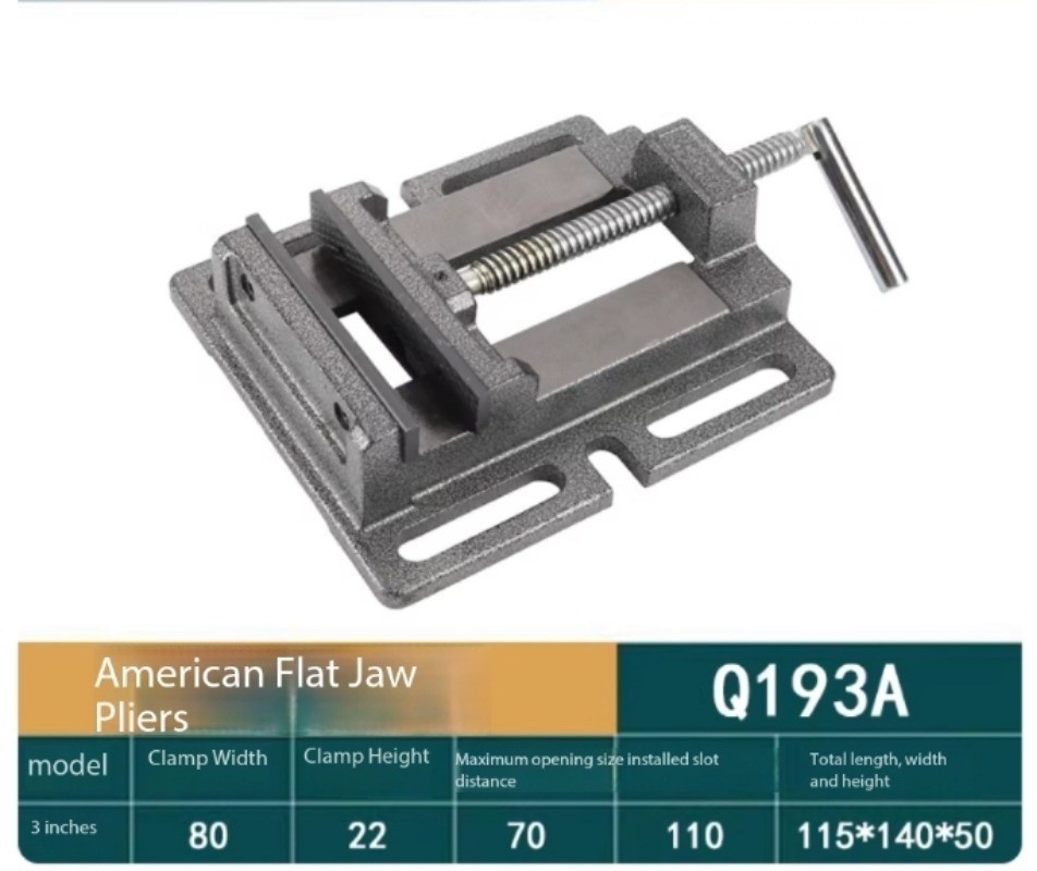 Heavy Duty Bench Vise Drill Support Woodworking Bench Vise 3 in./4 in./5 in/6 In