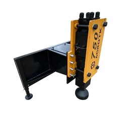 AGT 750 Ft/lb Skid Steer Hydraulic Breaker Post Driver Hammer Attachments