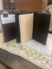 Filofax ‘Cuban’ Slimline personal organizer Black – 2012 NOS in box