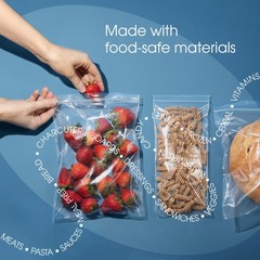 – 2” X 3” (1000 Count) 2 Mil Clear Reclosable Zip Plastic Poly Bags with Rese…