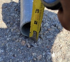 Galvanized Steel Pipe – 1-1/2″ x 8′ – SCH40 – Industrial Plumbing Conduit