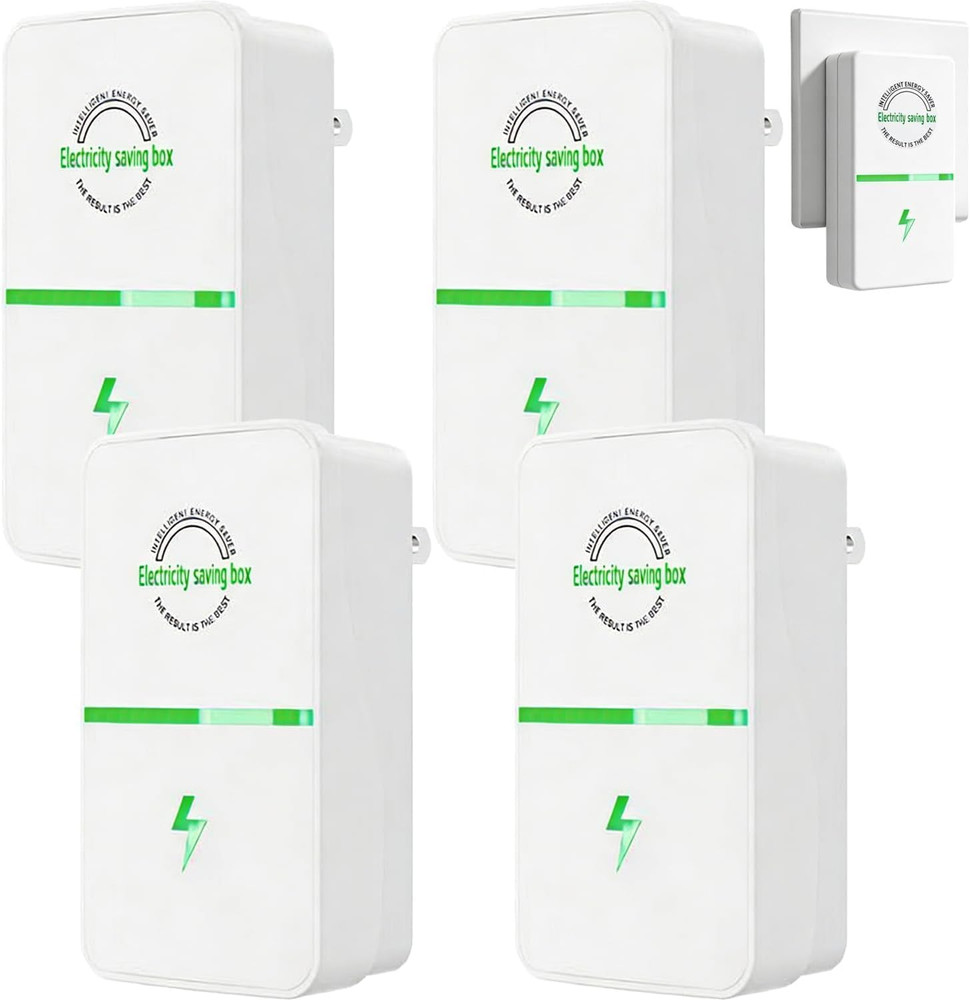 4PC Electricity Saving Box, Energy Saving Device Smart, save Plug Power Saver Vo