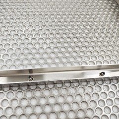 110V Stainless Steel Linear Vibrating Screen Electric Three-layers Linear Sieve